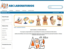 Tablet Screenshot of abclaboratorios.com